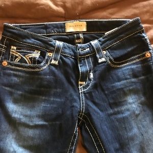 Big Star skinnies.  Super soft and long!  26XL